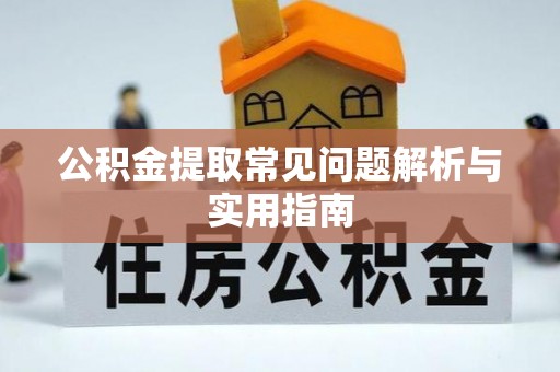 庐山公积金提取常见问题解析与实用指南