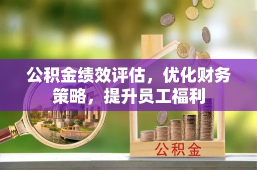 庐山公积金绩效评估，优化财务策略，提升员工福利