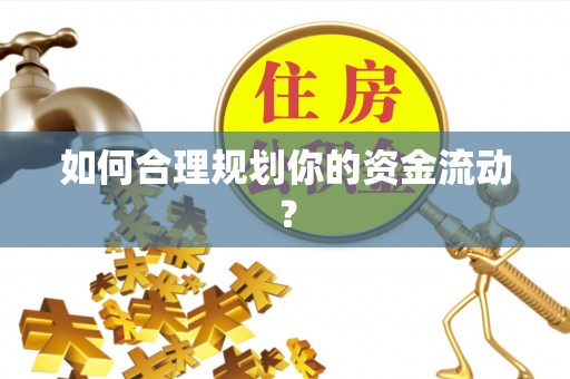 庐山如何合理规划你的资金流动？
