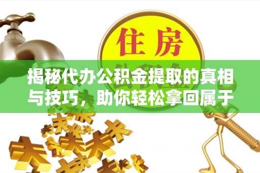 庐山揭秘代办公积金提取的真相与技巧，助你轻松拿回属于你的钱