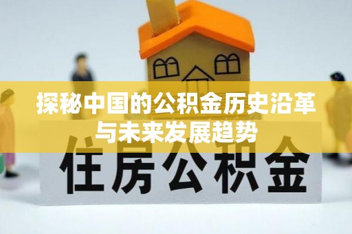 庐山探秘中国的公积金历史沿革与未来发展趋势
