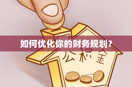 庐山如何优化你的财务规划？