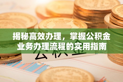 庐山揭秘高效办理，掌握公积金业务办理流程的实用指南