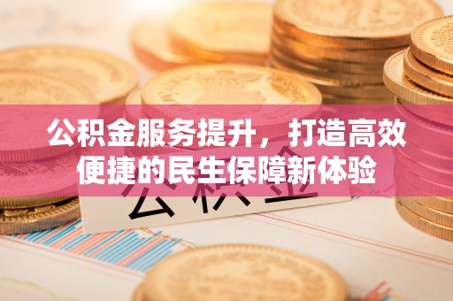 庐山公积金服务提升，打造高效便捷的民生保障新体验