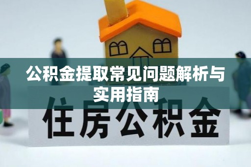 庐山公积金提取常见问题解析与实用指南