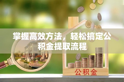 庐山掌握高效方法，轻松搞定公积金提取流程