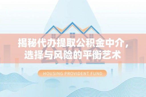 庐山揭秘代办提取公积金中介，选择与风险的平衡艺术