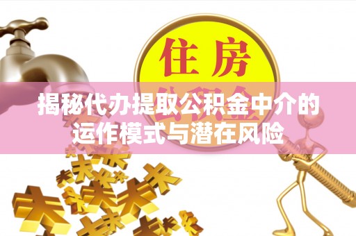 庐山揭秘代办提取公积金中介的运作模式与潜在风险