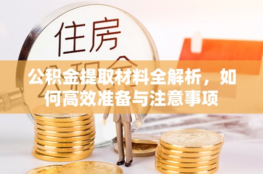 庐山公积金提取材料全解析，如何高效准备与注意事项