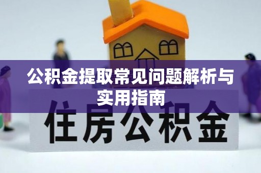 庐山公积金提取常见问题解析与实用指南