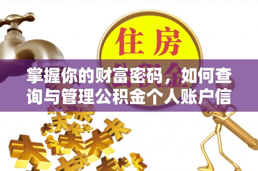 庐山掌握你的财富密码，如何查询与管理公积金个人账户信息