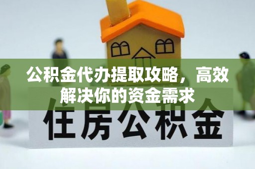 庐山公积金代办提取攻略，高效解决你的资金需求