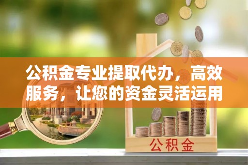 庐山公积金专业提取代办，高效服务，让您的资金灵活运用