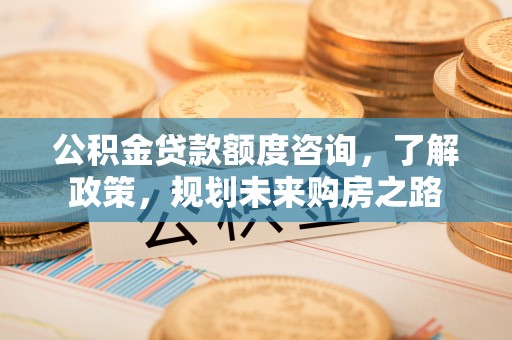 庐山公积金贷款额度咨询，了解政策，规划未来购房之路