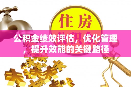 庐山公积金绩效评估，优化管理，提升效能的关键路径