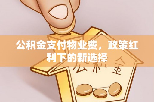 庐山公积金支付物业费，政策红利下的新选择