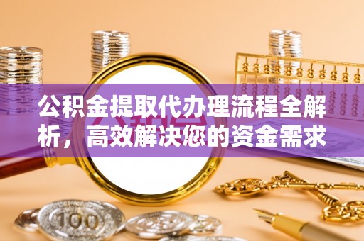 庐山公积金提取代办理流程全解析，高效解决您的资金需求